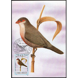 Post Cards S.Tome E Principe Bird 1983