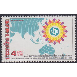 แสตมป์ครบรอบ 20 ปี สหภาพการกระจายเสียงแห่งเอเชียและแปซิฟิค