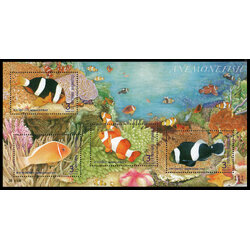 ชีทแสตมป์ชุดปลาการ์ตูน