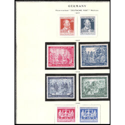 Germany Watermarked "DEUTSCHE POST" Multiple 1947