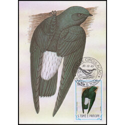 Post Cards S.Tome E Principe Bird 1983