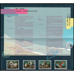 บัตรตราไปรษณียากรที่ระลึกความร่วมมือไทย-สิงคโปร์ 2540