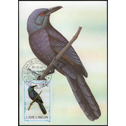 Post Cards S.Tome E Principe Bird 1983