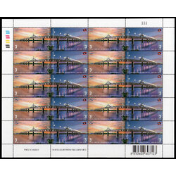 แสตมป์เปิดสะพานมิตรภาพไทย-ลาว แห่งที่ 2 (เต็มแผ่น)