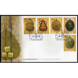 ซองวันแรกจำหน่ายชุดพระเครื่องเบญจภาคีหรียญเกจิอาจารย์ 2554