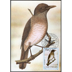 Post Cards S.Tome E Principe Bird 1983
