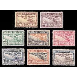 แสตมป์ชุดอากาศไปรษณีย์ชุดแรก