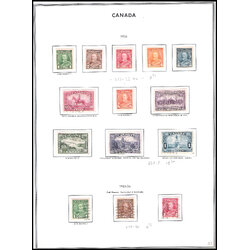 3 SHEETS 1935-1938 Canada (30 Stamps) CV $83