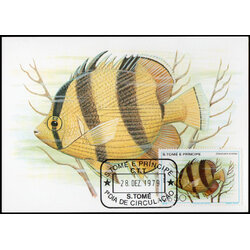 Post Card S.Tome E Principe Fish 1979