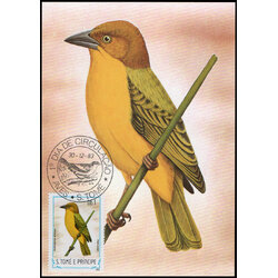 Post Cards S.Tome E Principe Bird 1983