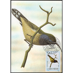 Post Cards S.Tome E Principe Bird 1983