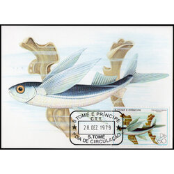 Post Card S.Tome E Principe Fish 1979