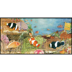 ชีทแสตมป์ชุดปลาการ์ตูน พิมพ์ทับงานแสดงตราไปรณียากรเยาวชนโลก-เบลเยี่ยม