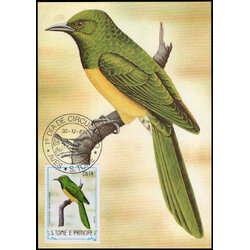 Post Cards S.Tome E Principe Bird 1983