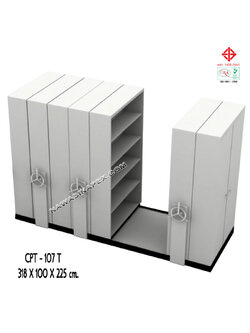 ตู้รางเลื่อนแบบพวงมาลัย 7 ตู้ รุ่น CPT-107