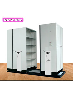 ตู้รางเลื่อน CPT 5W แบบพวงมาลัย 5 ตู้