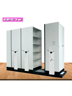 ตู้รางเลื่อน CPT 7W แบบมือพวงมาลัย 7 ตู้