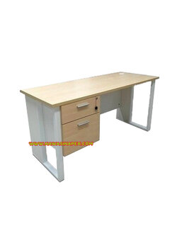 โต๊ะทำงานไม้ขาเหล็กกล่อง BP-120602