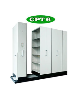 ตู้รางเลื่อน แบบมือผลัก 6 ตู้ รุ่น CPT 6