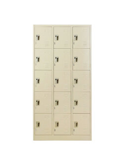 ตู้ล็อคเกอร์บานเปิด 15 ประตู รุ่น MET-6115