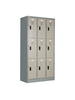ตู้ล็อคเกอร์ รุ่น LK-009 บานเปิด 9 ประตู