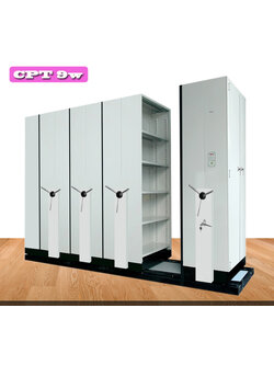 ตู้รางเลื่อน CPT 9W แบบมือพวงมาลัย 9 ตู้