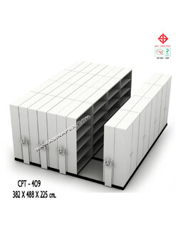 ตู้รางเลื่อนแบบพวงมาลัย 36 ตู้ รุ่น CPT-409