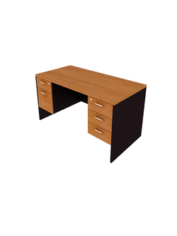 โต๊ะทำงาน 3 ลิ้นชักขวา+ 2 ลิ้นชักซ้าย