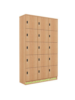 ตู้ล็อคเกอร์ไม้ 15 ประตู