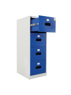 ตู้เหล็กเก็บเอกสาร 4 ลิ้นชัก APEX รุ่น AD-744 สีเขียว,ส้ม,ม่วง,น้ำเงิน