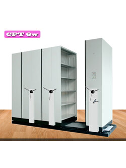 ตู้รางเลื่อน CPT 6W แบบพวงมาลัย 6 ตู้