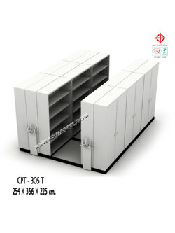 ตู้รางเลื่อนแบบพวงมาลัย 15 ตู้ รุ่น CPT-305