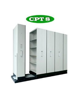 ตู้รางเลื่อน แบบมือผลัก 8 ตู้ รุ่น CPT 8