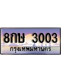 เฮงทะเบียน 3003 – 8กษ 3003 ทะเบียนสวย ผลรวมดี 19