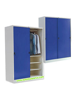 ตู้เสื้อผ้าเหล็ก WS4F บานเลื่อนทึบ