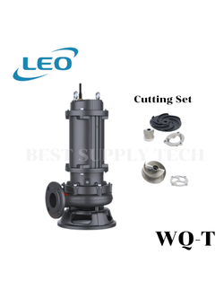 LEO WQ-T ปั๊มน้ำสูบน้ำเสียใบพัดคัตเตอร์ (Cutter Impeller)