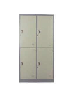 ตู้ล็อคเกอร์บานเปิด 4 ประตู รุ่น MET-6104