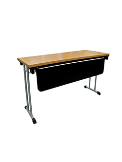 โต๊ะอเนกประสงค์พับได้ ลายไม้ มีฉากบังตา TFBN2460 ขนาด 150 ซม. มีขนาด ลึก60ซม.,75 ซม.