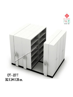 ตู้รางเลื่อนแบบพวงมาลัย 14 ตู้ รุ่น CPT-207