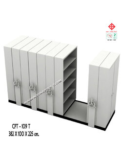 ตู้รางเลื่อนแบบพวงมาลัย 9 ตู้ รุ่น CPT-109