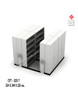 ตู้รางเลื่อนแบบพวงมาลัย 10 ตู้ รุ่น CPT-205