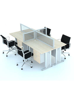 โต๊ะทำงานกลุ่ม 4 ที่นั่ง WKC 104