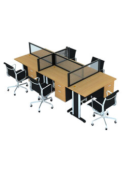 โต๊ะทำงานกลุ่ม 5 ที่นั่ง WKC 105