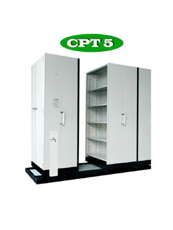 ตู้รางเลื่อน แบบมือผลัก 5 ตู้ รุ่น CPT 5