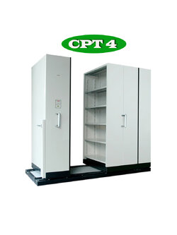ตู้รางเลื่อน แบบมือผลัก 4 ตู้ รุ่น CPT 4