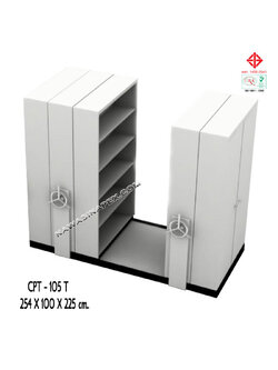 ตู้รางเลื่อนแบบพวงมาลัย 5 ตู้ รุ่น CPT-105