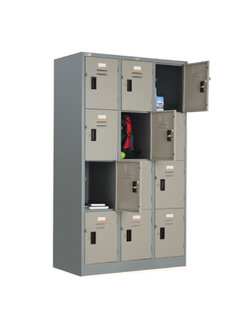 ตู้ล็อคเกอร์ รุ่น LK-012 บานเปิด 12 ประตู