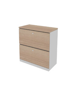 ตู้เตี้ย 2ลิ้นชัก ขอบเพ่ 2SLC-4090