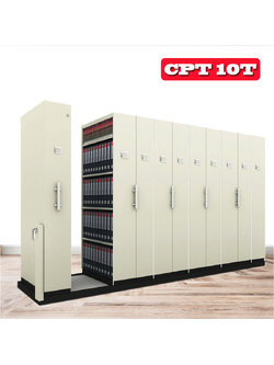 ตู้รางเลื่อน 10 ตู้ แบบมือผลัก รุ่น CPT 10T