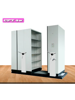 ตู้รางเลื่อน CPT 4W แบบพวงมาลัย 4 ตู้